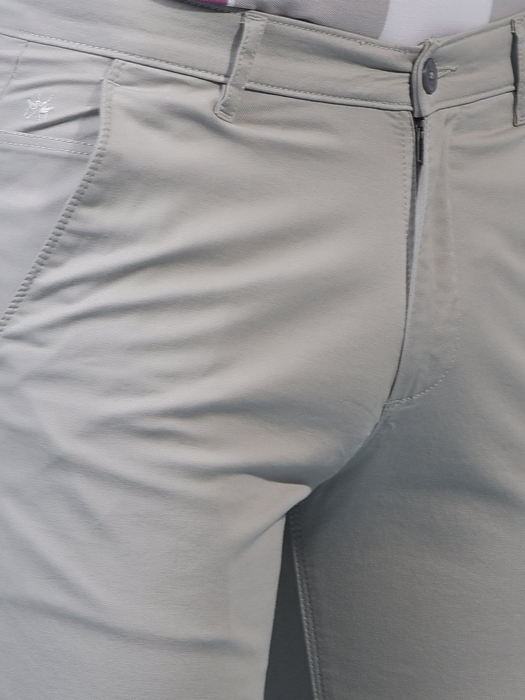 Men's Grey Straight Trousers-Men Trousers-Crimsoune Club