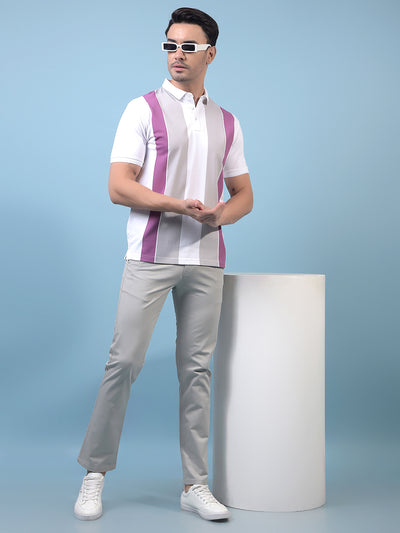 Men's Grey Straight Trousers-Men Trousers-Crimsoune Club