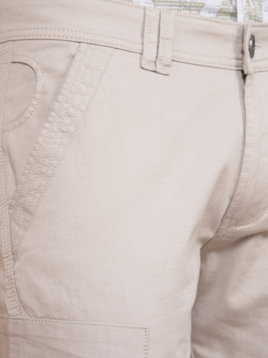 Grey Cargo Trousers-Men Trousers-Crimsoune Club