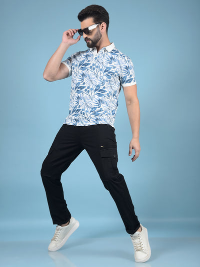 Black Cargo Trousers-Men Trousers-Crimsoune Club