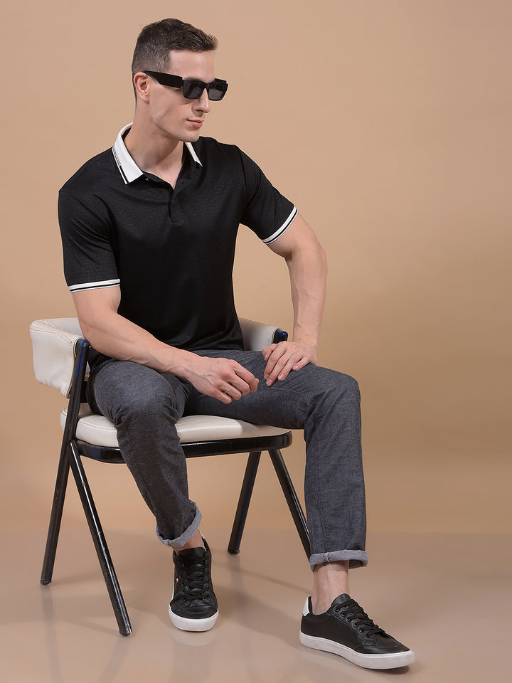 Black Linen Trousers-Men Trousers-Crimsoune Club