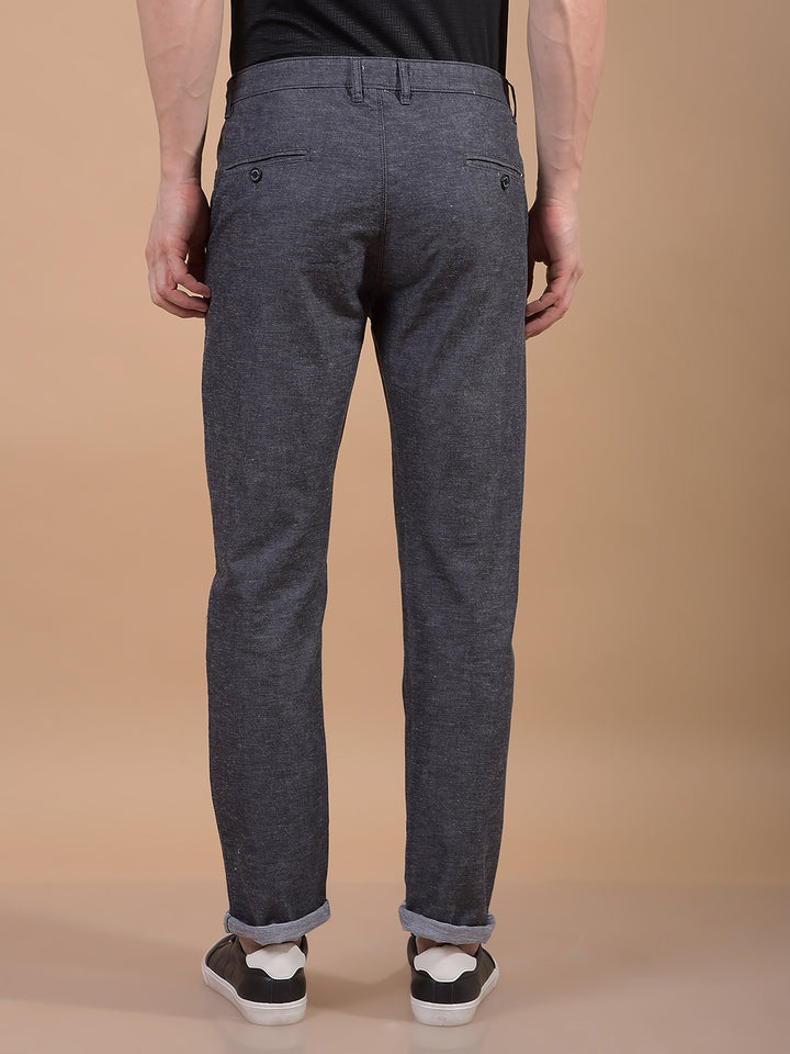 Black Linen Trousers-Men Trousers-Crimsoune Club