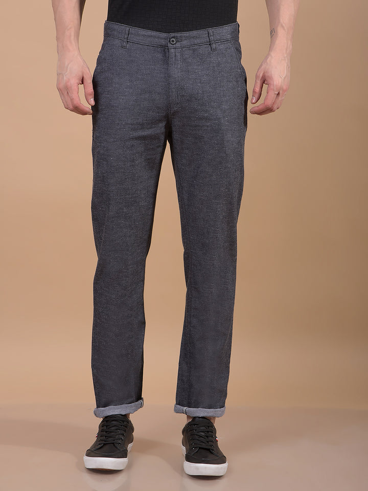 Black Linen Trousers-Men Trousers-Crimsoune Club