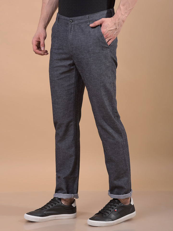 Black Linen Trousers-Men Trousers-Crimsoune Club
