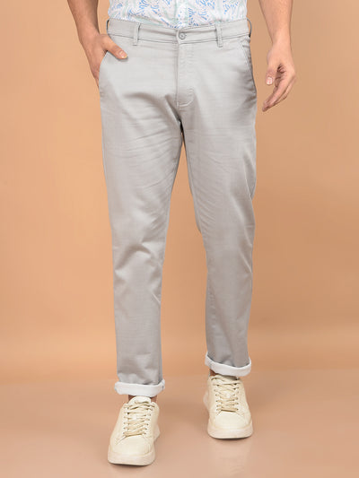Grey Printed Trousers-Men Trousers-Crimsoune Club