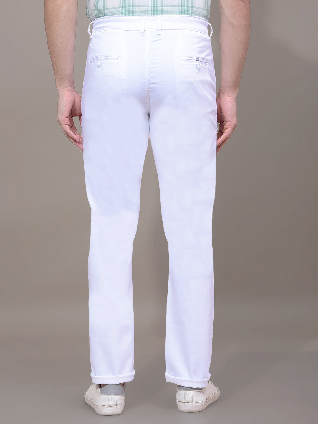 White Trousers-Men Trousers-Crimsoune Club
