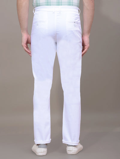 White Trousers-Men Trousers-Crimsoune Club