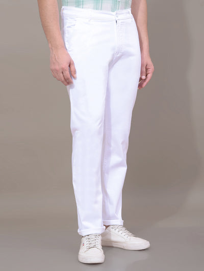 White Trousers-Men Trousers-Crimsoune Club