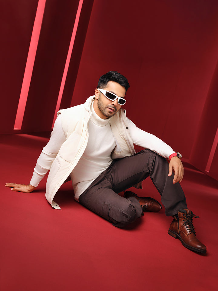 Urban Dark Grey Cargo Trousers-Men Trousers-Crimsoune Club