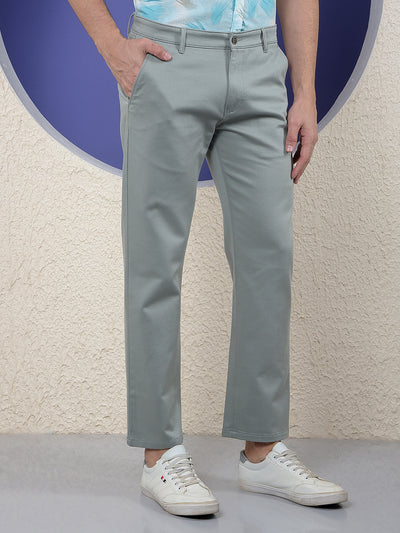 Green Straight Trousers-Men Trousers-Crimsoune Club