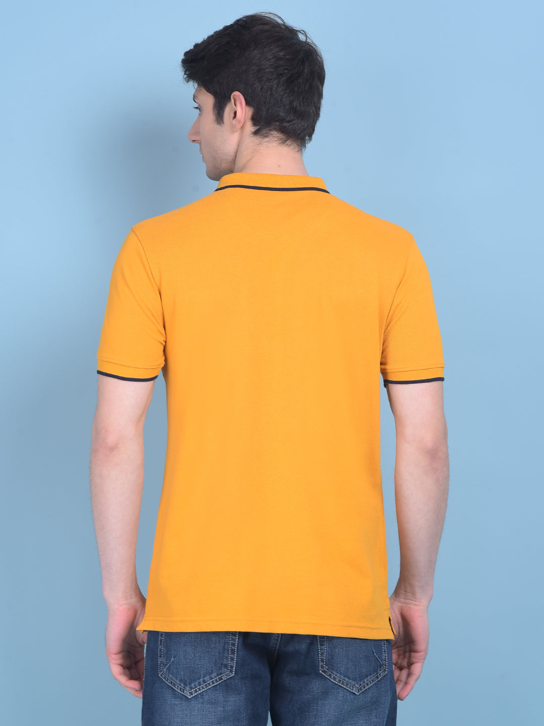 Orange Polo T-Shirt-Men T-Shirts-Crimsoune Club