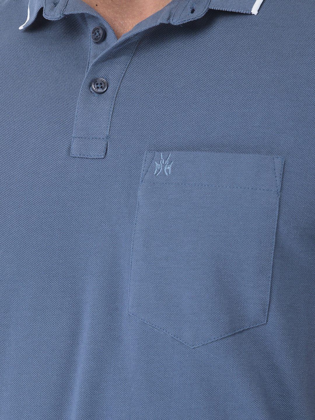 Blue Polo T-Shirt-Men T-shirts-Crimsoune Club