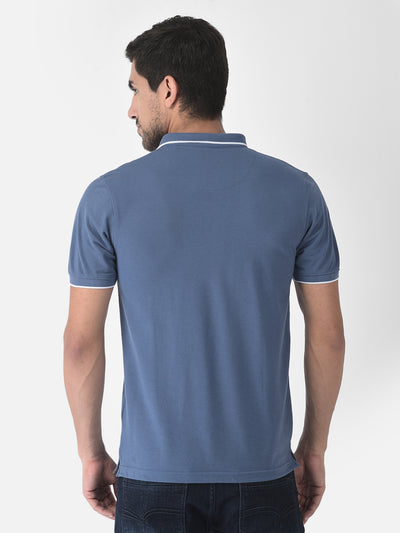 Blue Polo T-Shirt-Men T-shirts-Crimsoune Club
