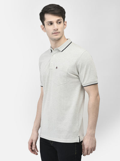 Grey T-shirt-Men T-shirts-Crimsoune Club