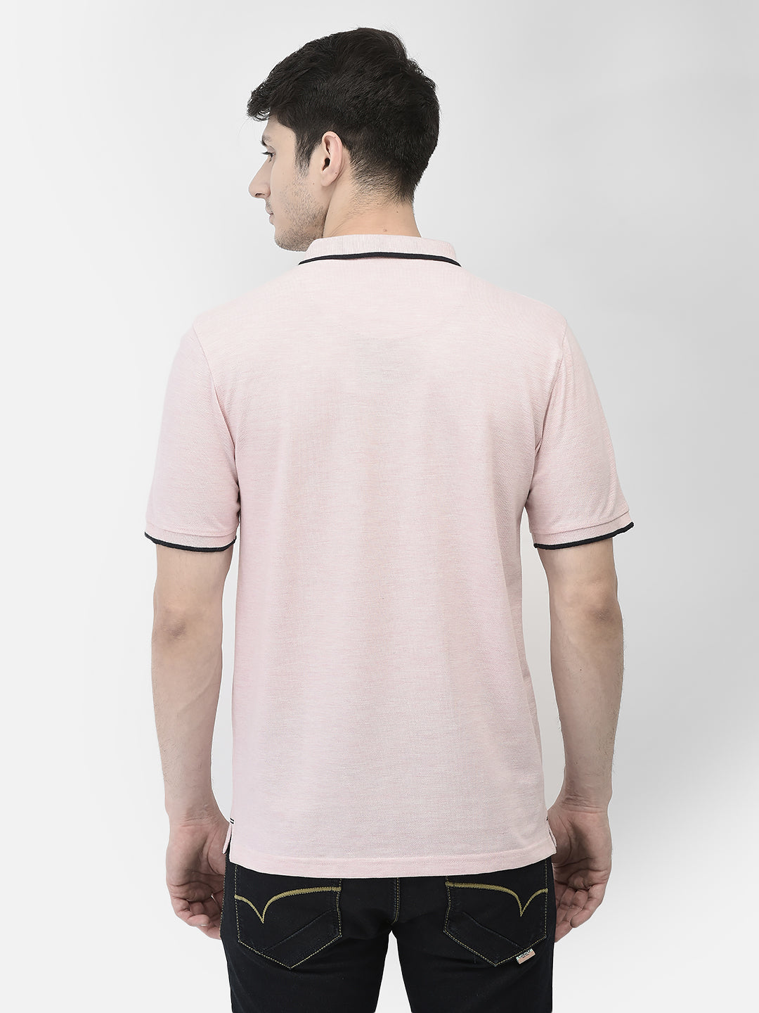 Pink Polo T-Shirt-Men T-Shirts-Crimsoune Club