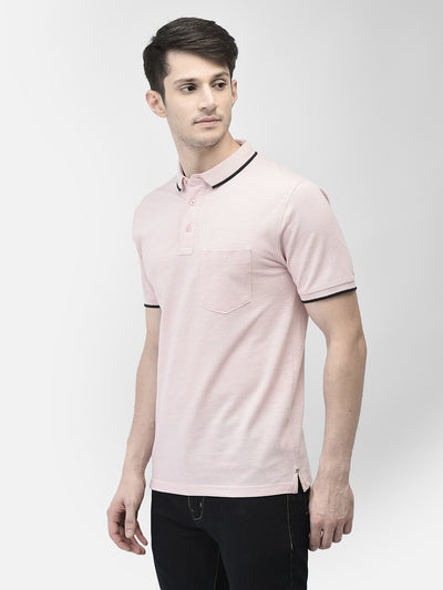 Pink Polo T-Shirt-Men T-Shirts-Crimsoune Club