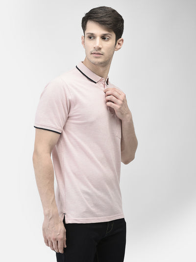 Pink Polo T-Shirt-Men T-Shirts-Crimsoune Club