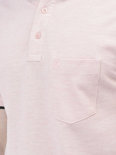 Pink Polo T-Shirt-Men T-Shirts-Crimsoune Club