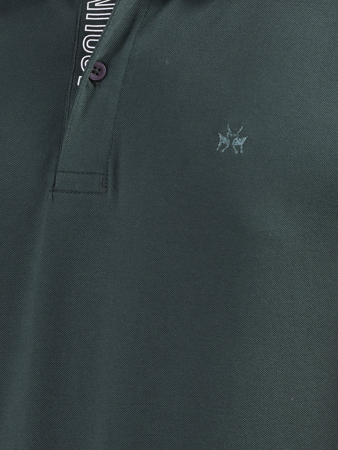 Green Polo Neck T-Shirt-Men T-Shirts-Crimsoune Club