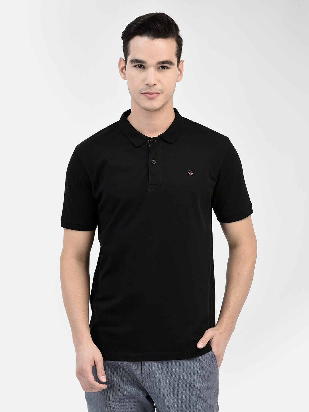 Black T-Shirt-Men T-Shirts-Crimsoune Club