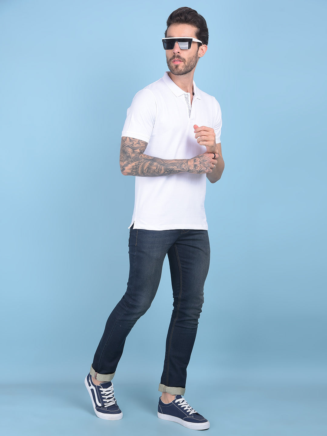 White Cotton T-Shirt-Men T-shirts-Crimsoune Club