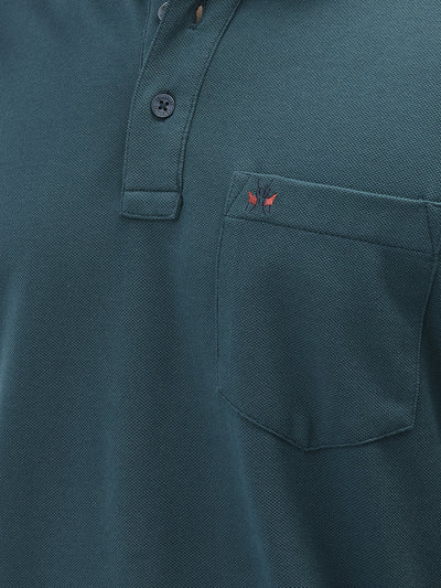 Green Polo-T-Shirt-Men T-Shirts-Crimsoune Club