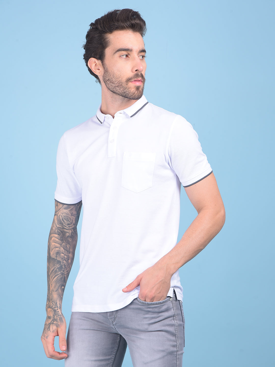 White T-Shirt-Men T-shirts-Crimsoune Club