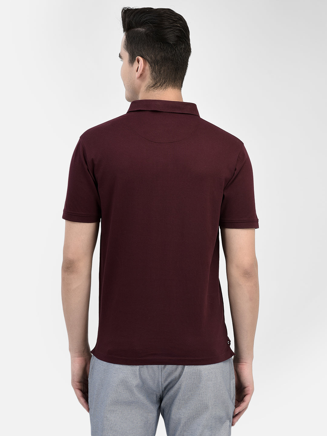 Maroon T-Shirt-Men T-Shirts-Crimsoune Club