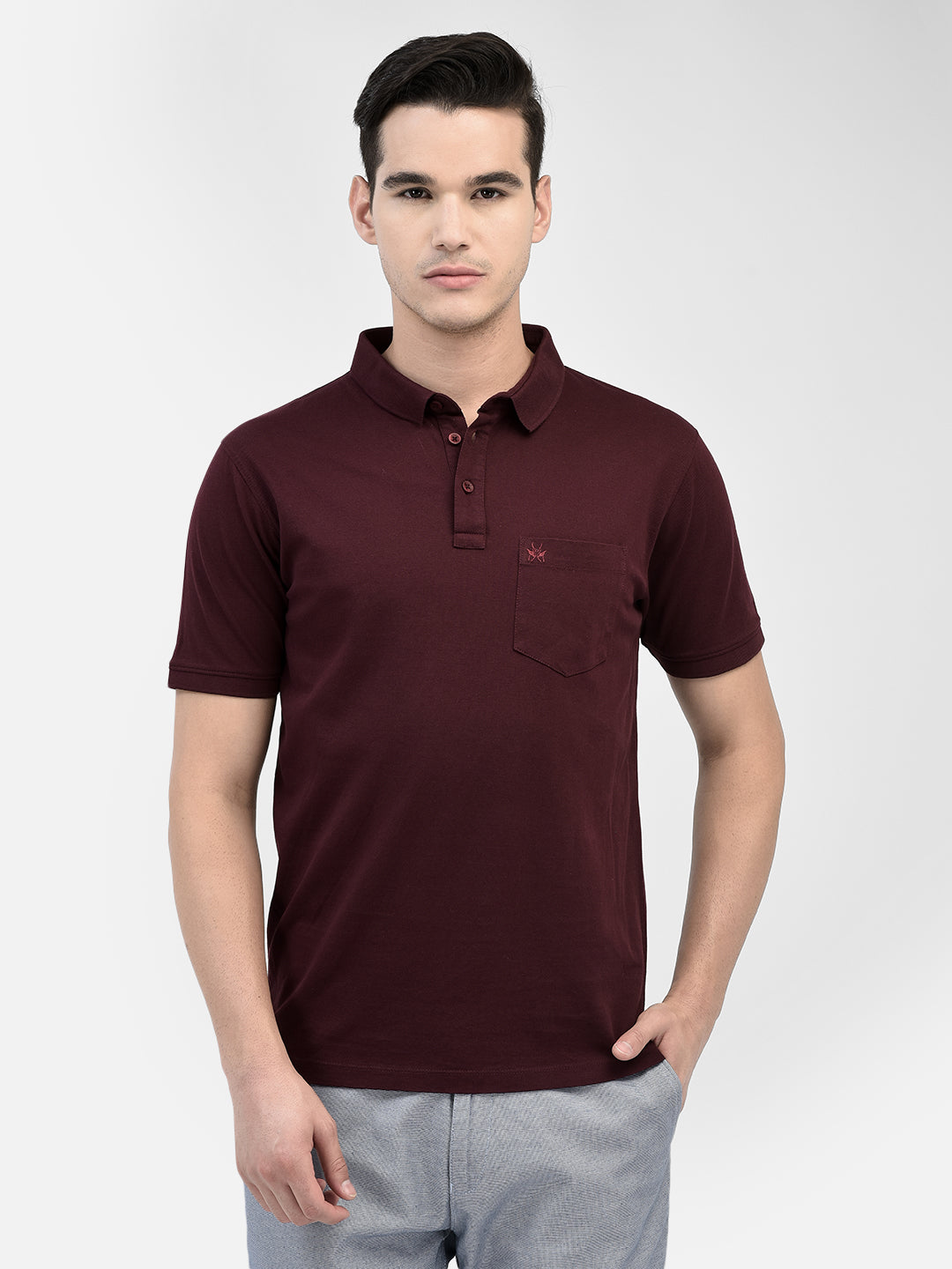 Maroon T-Shirt-Men T-Shirts-Crimsoune Club