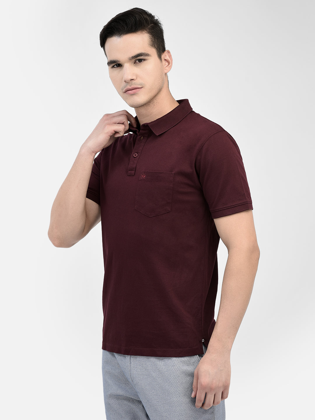 Maroon T-Shirt-Men T-Shirts-Crimsoune Club