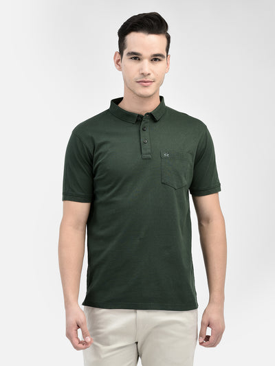 Green T-Shirt-Men T-Shirts-Crimsoune Club