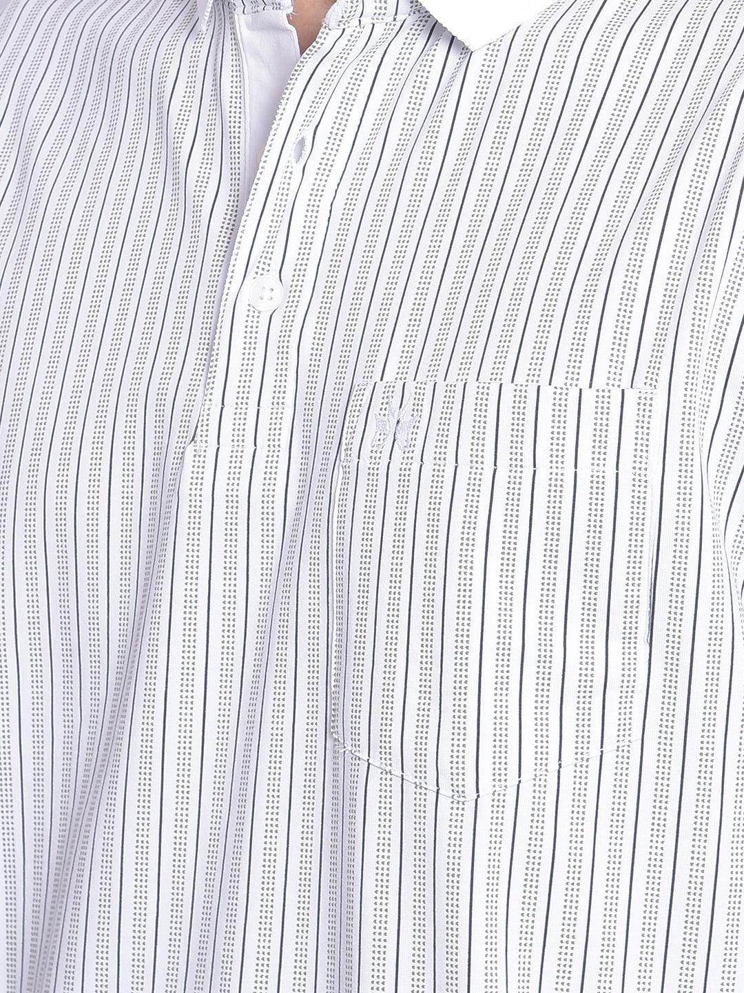 White Stripes T-Shirt-Men T-Shirts-Crimsoune Club