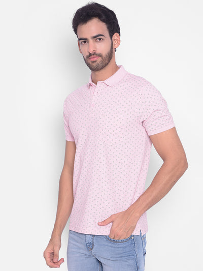 Pink T-Shirt-Men T-Shirts-Crimsoune Club