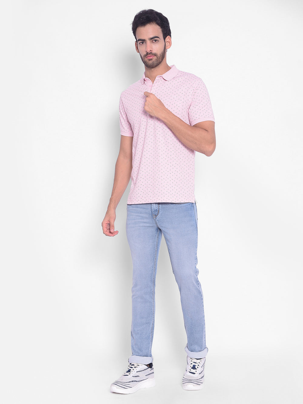 Pink T-Shirt-Men T-Shirts-Crimsoune Club