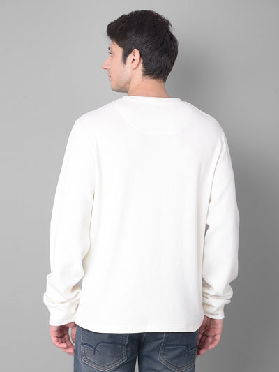 White Long Sleeved T-Shirt-Men T-Shirts-Crimsoune Club