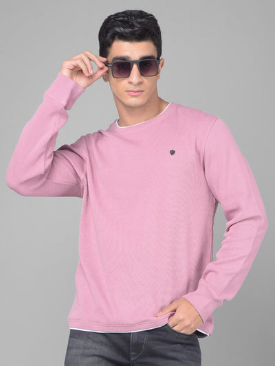 Peach Long Sleeved T-Shirt-Men T-Shirts-Crimsoune Club