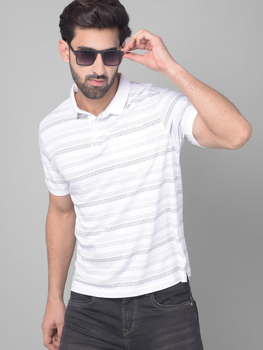 White Printed T-Shirt-Men T-Shirts-Crimsoune Club