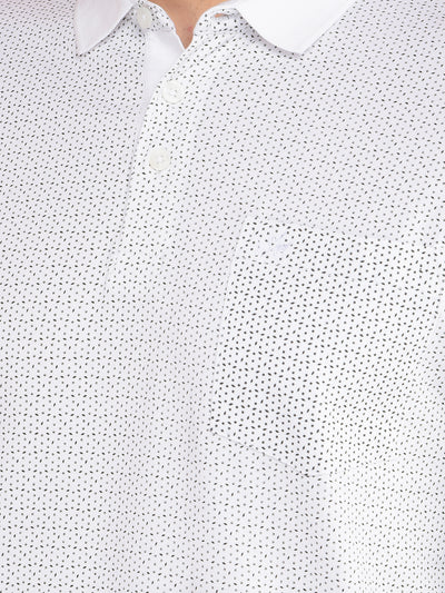 White Printed T-Shirt-Men T-shirts-Crimsoune Club