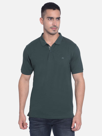 Green Polo T-shirt-Men Jeans-Crimsoune Club