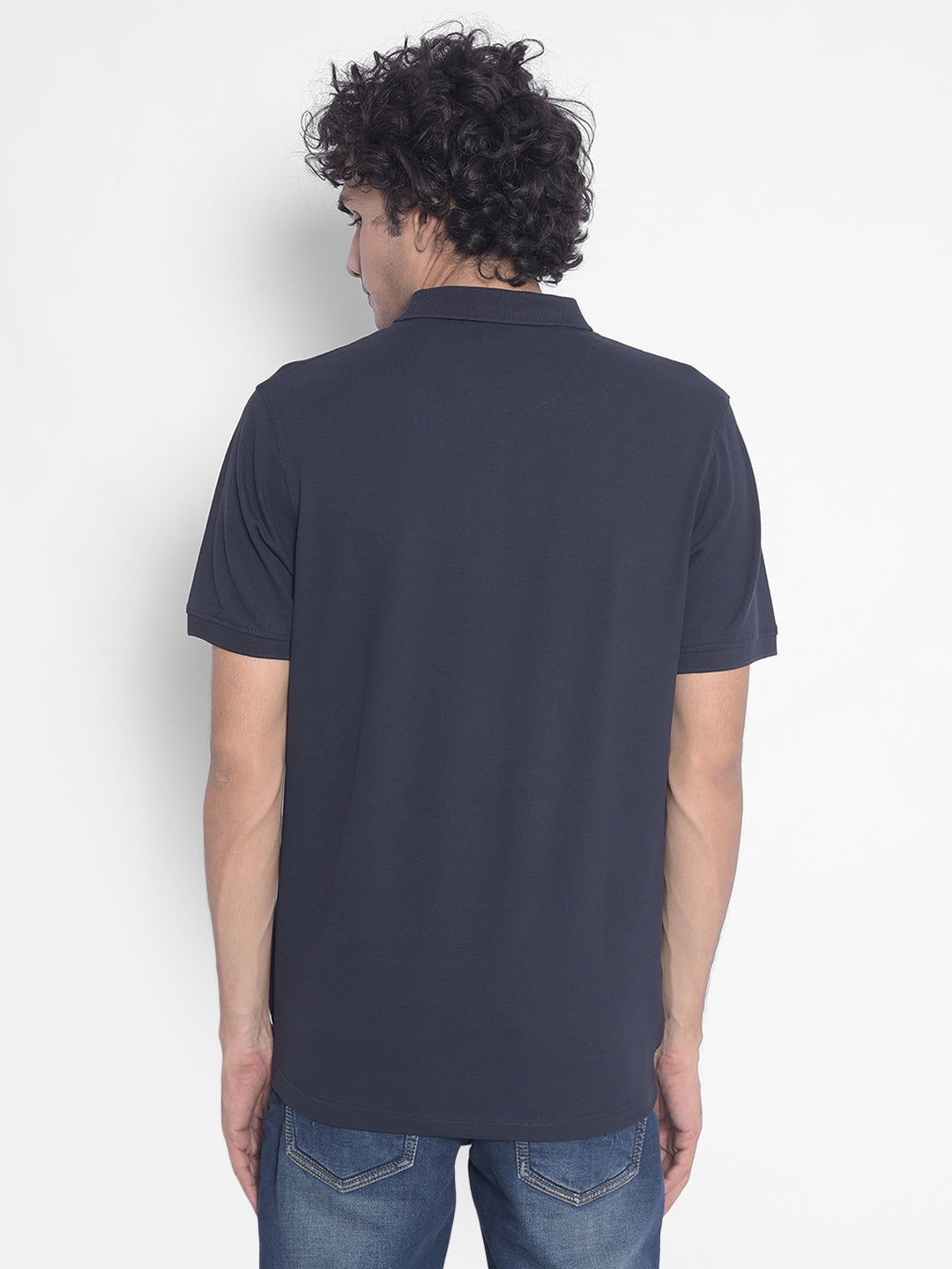 Navy Blue T-Shirt-Men T-Shirts-Crimsoune Club
