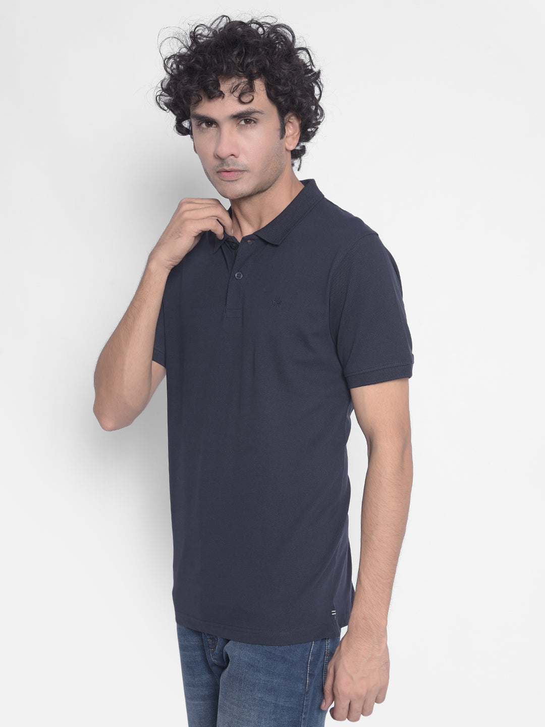 Navy Blue T-Shirt-Men T-Shirts-Crimsoune Club