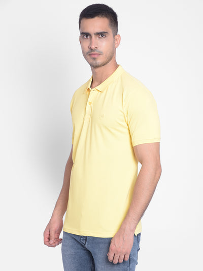 Yellow T-shirt-Men Jeans-Crimsoune Club