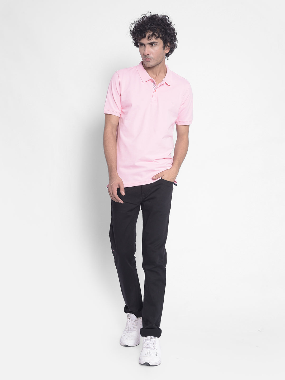 Pink T-Shirt-Men T-Shirts-Crimsoune Club