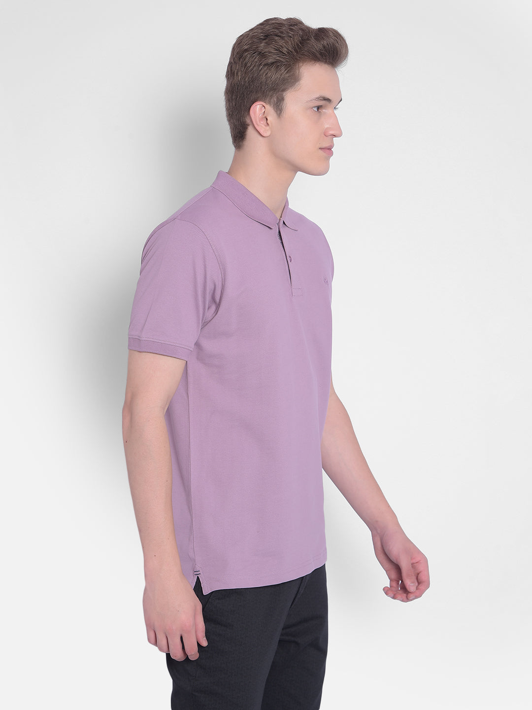 Purple T-Shirt-Men T-Shirts-Crimsoune Club