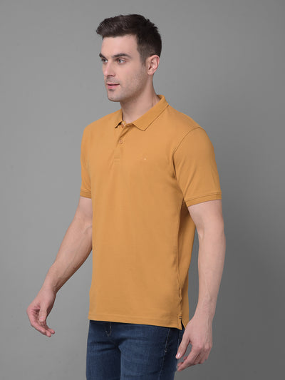 Mustard Tshirt-Men T-shirts-Crimsoune Club