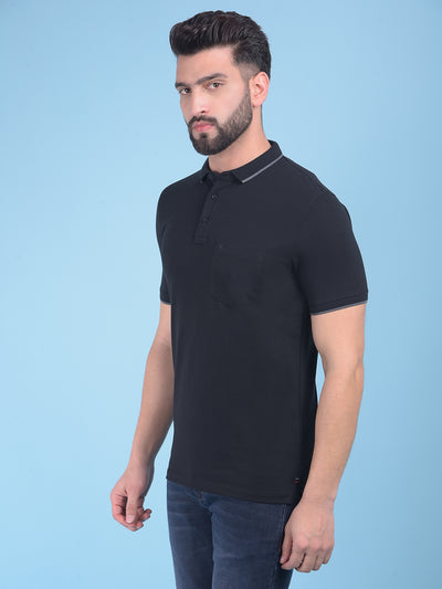 Black T-Shirt-Men T-Shirts-Crimsoune Club