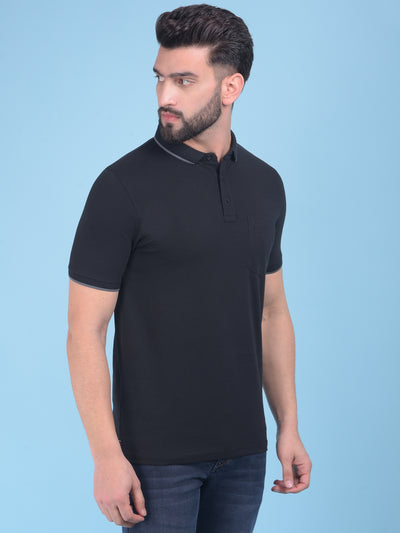 Black T-Shirt-Men T-Shirts-Crimsoune Club