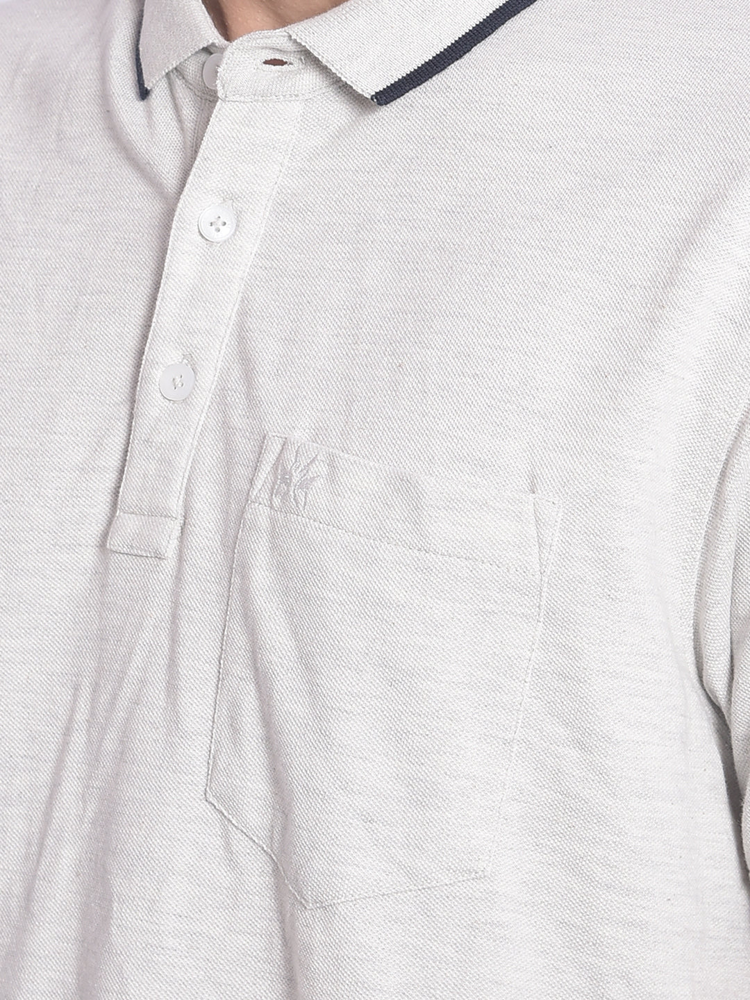 Grey Melange T-Shirt-Men T-Shirts-Crimsoune Club