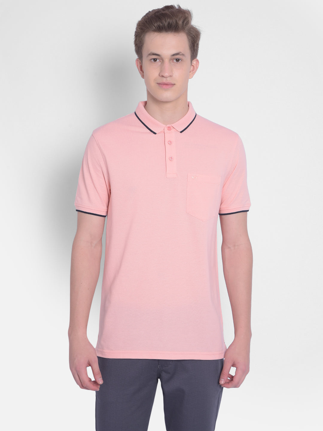 Pink T-Shirt-Men T-Shirts-Crimsoune Club