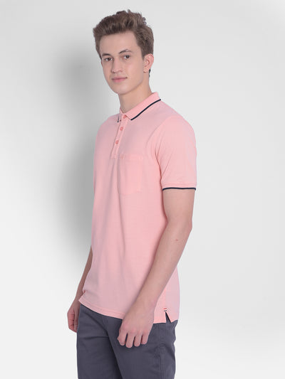 Pink T-Shirt-Men T-Shirts-Crimsoune Club